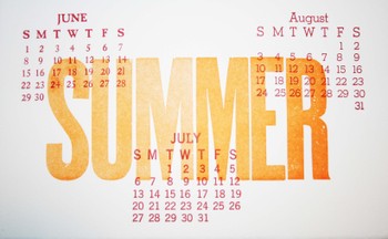 summer calendar